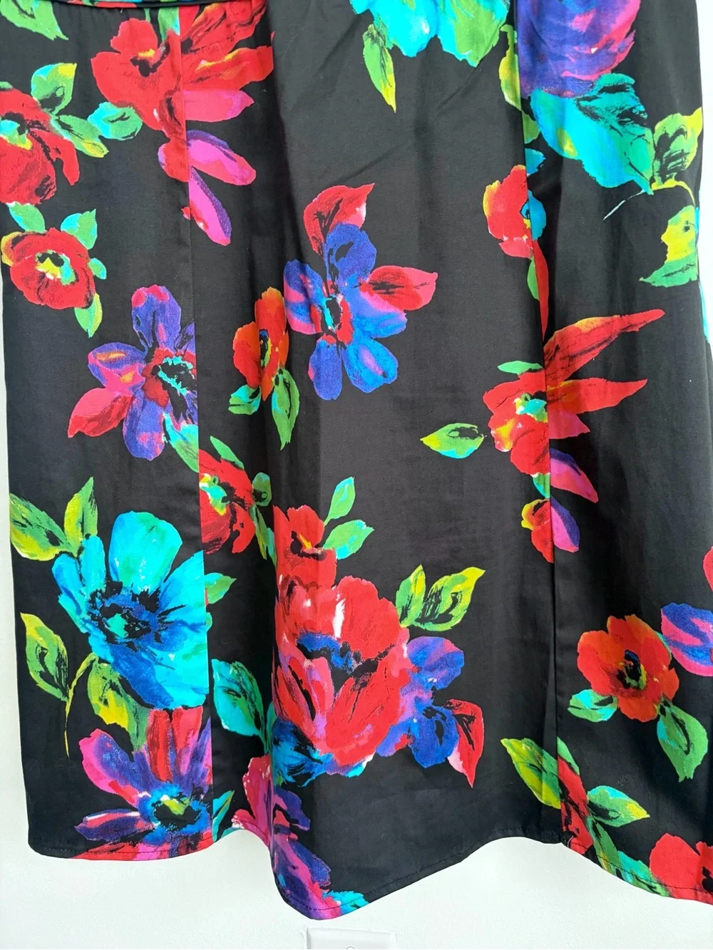 Tropical Floral Cotton Blend Fit and Flare Dress - Size 14 - NWT - Picture 5 of 8